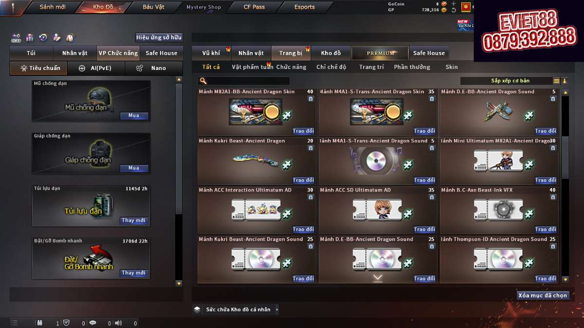 shop acc cf uy tin gia re